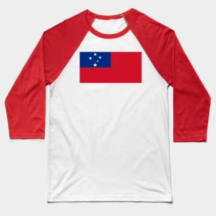 Flag of Samoa Baseball T-Shirt